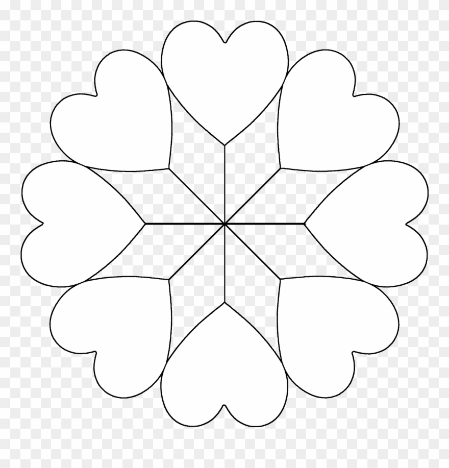 Of Hearts Quilt Stencils - D Addario Celluloid Picks Clipart