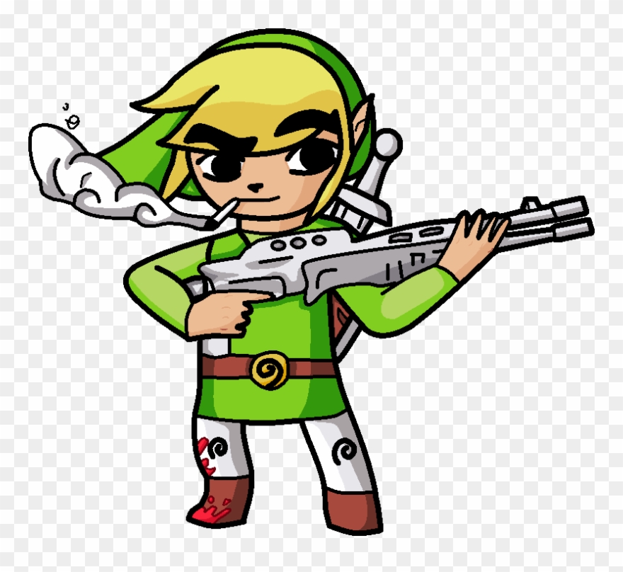 View Öloihasölkjöljfb , - Zelda Link With Gun Clipart