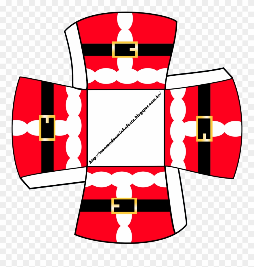 Montando A Minha Festa - Cajitas De Navidad Para Imprimir Clipart