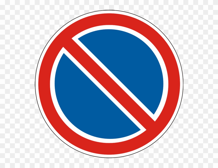 Ukraine Road Sign - Дорожный Знак Стоянка Запрещена Clipart