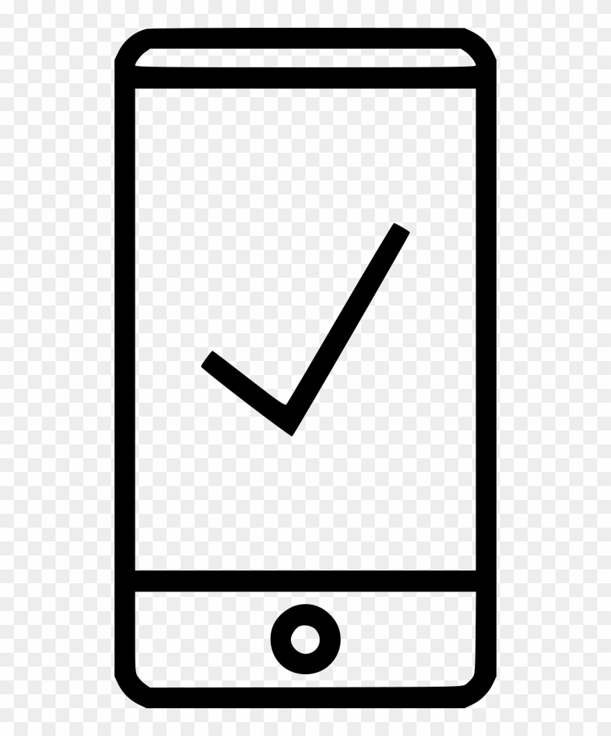 Png File - Cell Phone Ok Icon Clipart
