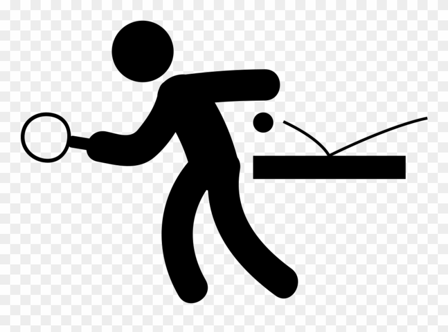 Png File - Ping Pong Stick Figures Clipart