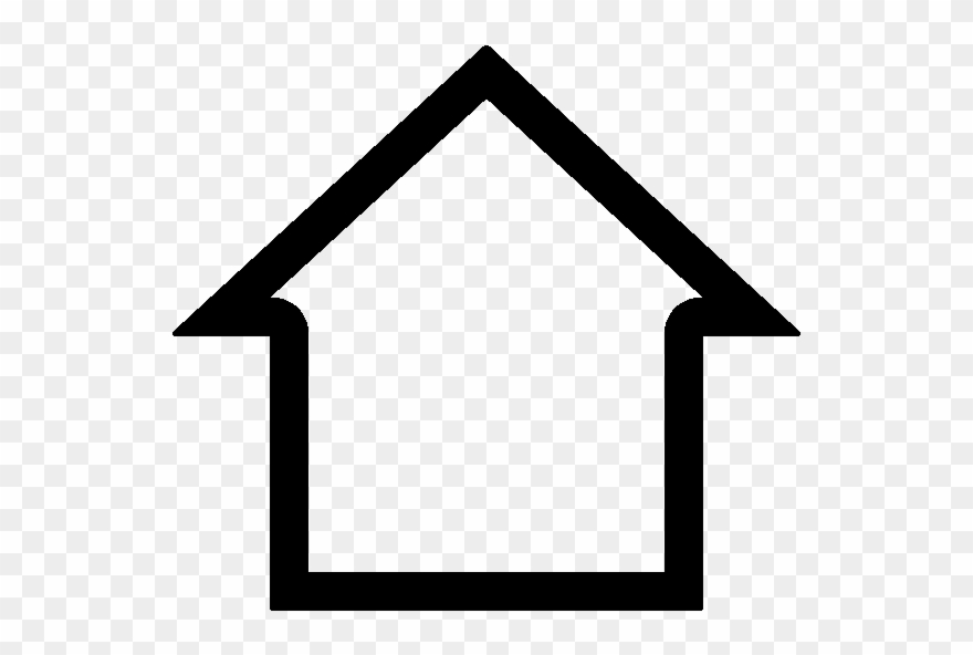 I - Home Line Icon Png Clipart