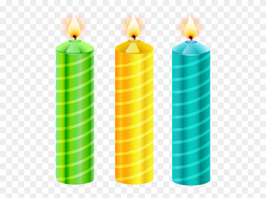 Birthday Candles Png Vector Clipart Picture - Happy Birthday Candle Png Transparent Png