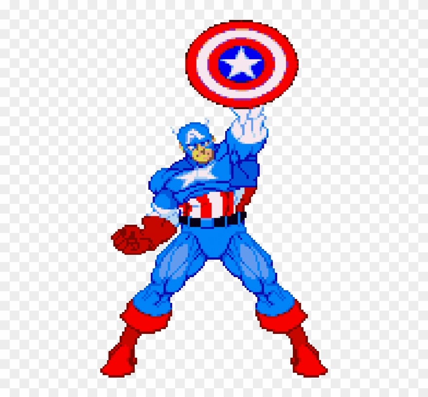 Captain America 6 - Captain America Cartoon Gif Clipart