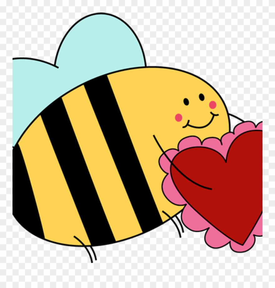 Valentine Clip Art Bee Valentine Clipart School Clipart - Clip Art - Png Download