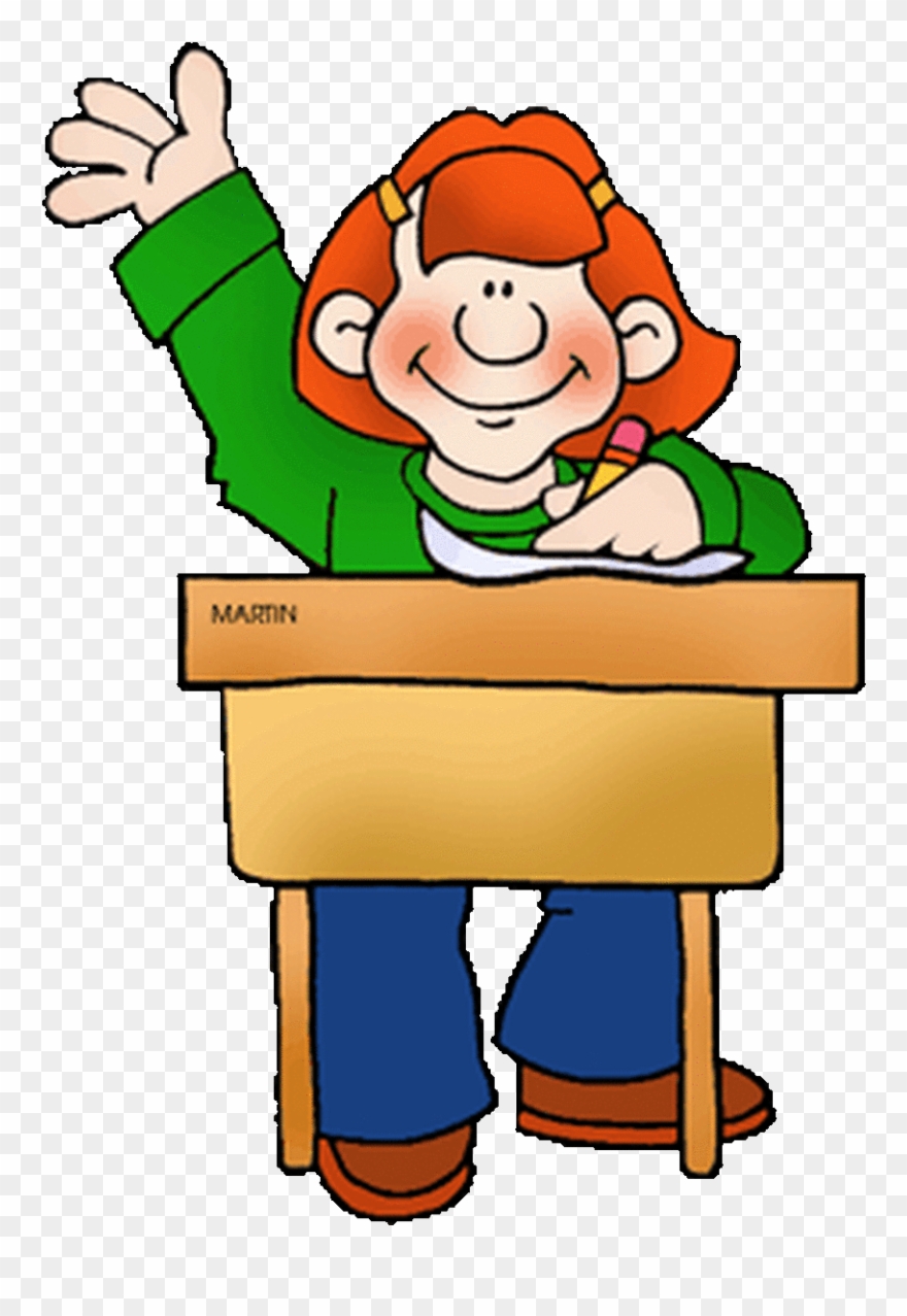 Free Download Phillip Martin School Clipart Drawing - Raise Your Hand Cartoon Gif - Png Download