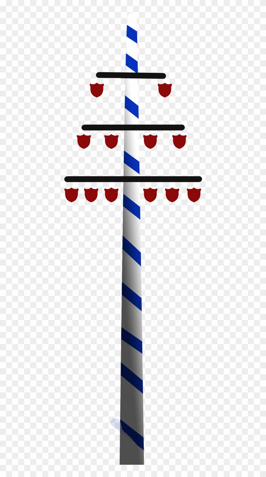 Explodierender Maibaum [archiv] Clipart