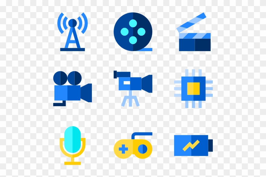 Electronic Set - Electronic Icon Designs Clipart