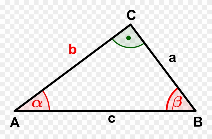 Trigonometrie - Calculer Cote D Un Triangle Clipart