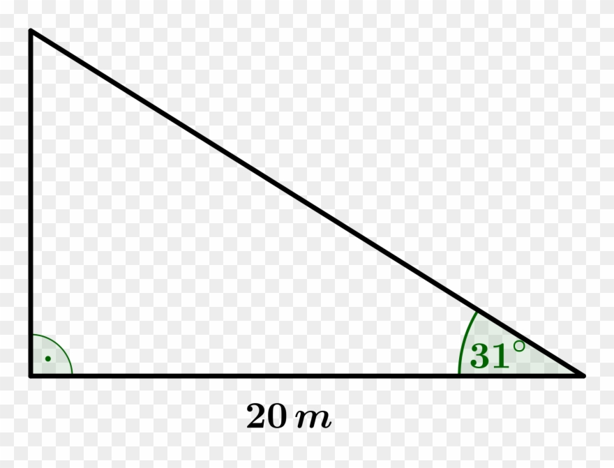 Skizze - Right Triangle With A 28 Degree Angle Clipart
