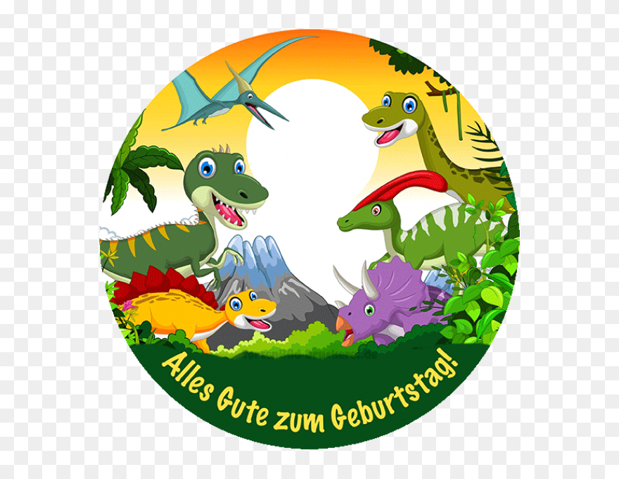 Tortenaufelger Dino Rund - Dinosaur Clipart