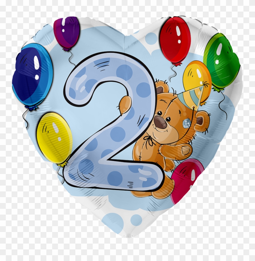 Teddybär Mit Ballons 2, Ca - Transparent 5 Geburtstags Luftballon Clipart