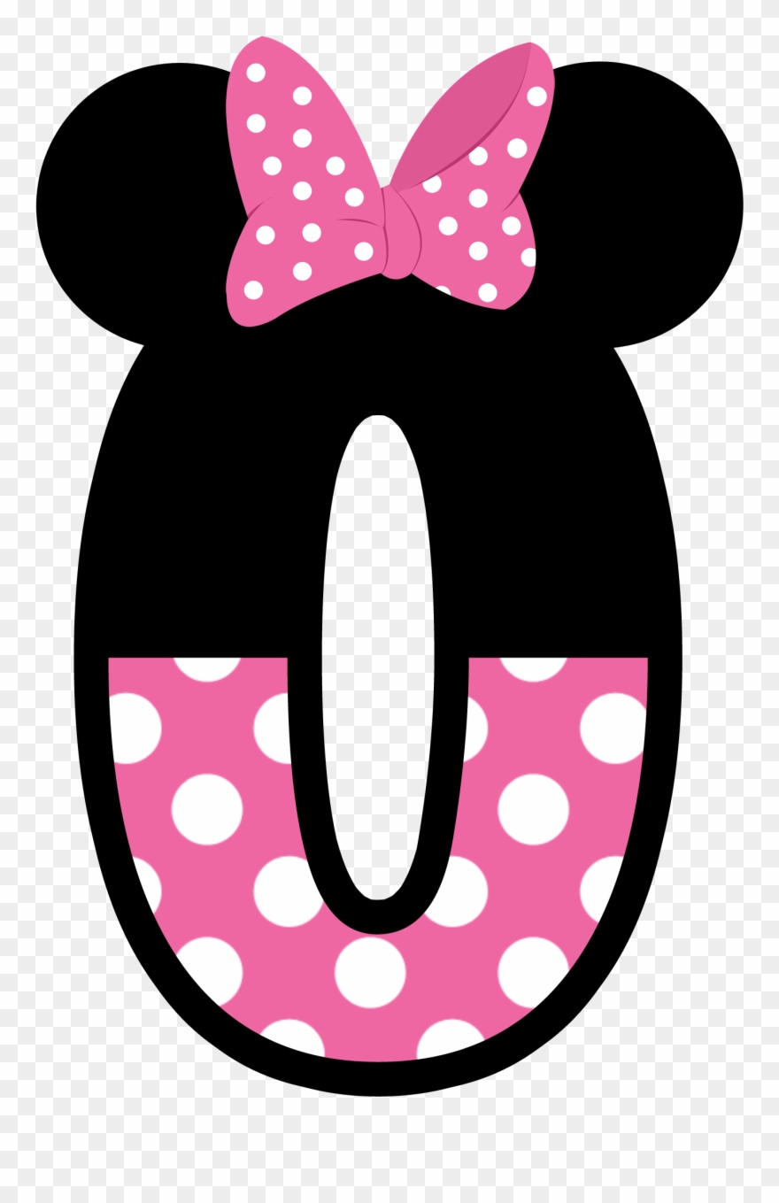 Zahlen, Buchstaben, Einladungen, Applikationen, Geburtstag, - Minnie Mouse Number 6 Clipart