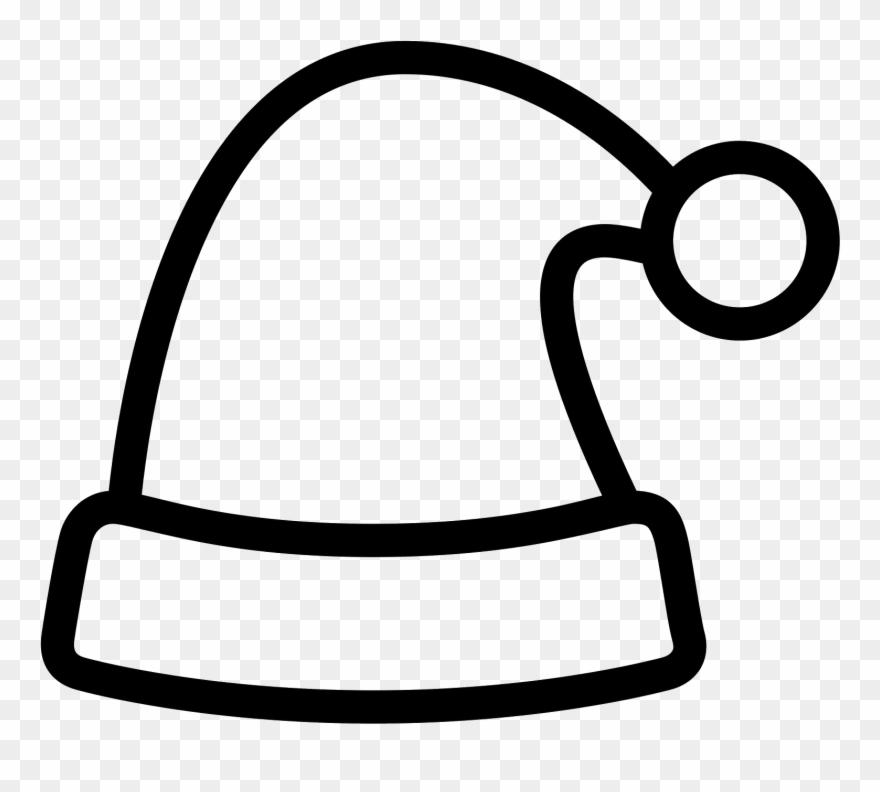 It's A Logo Of Santa's Hat - Christmas Hat Png Icon Clipart