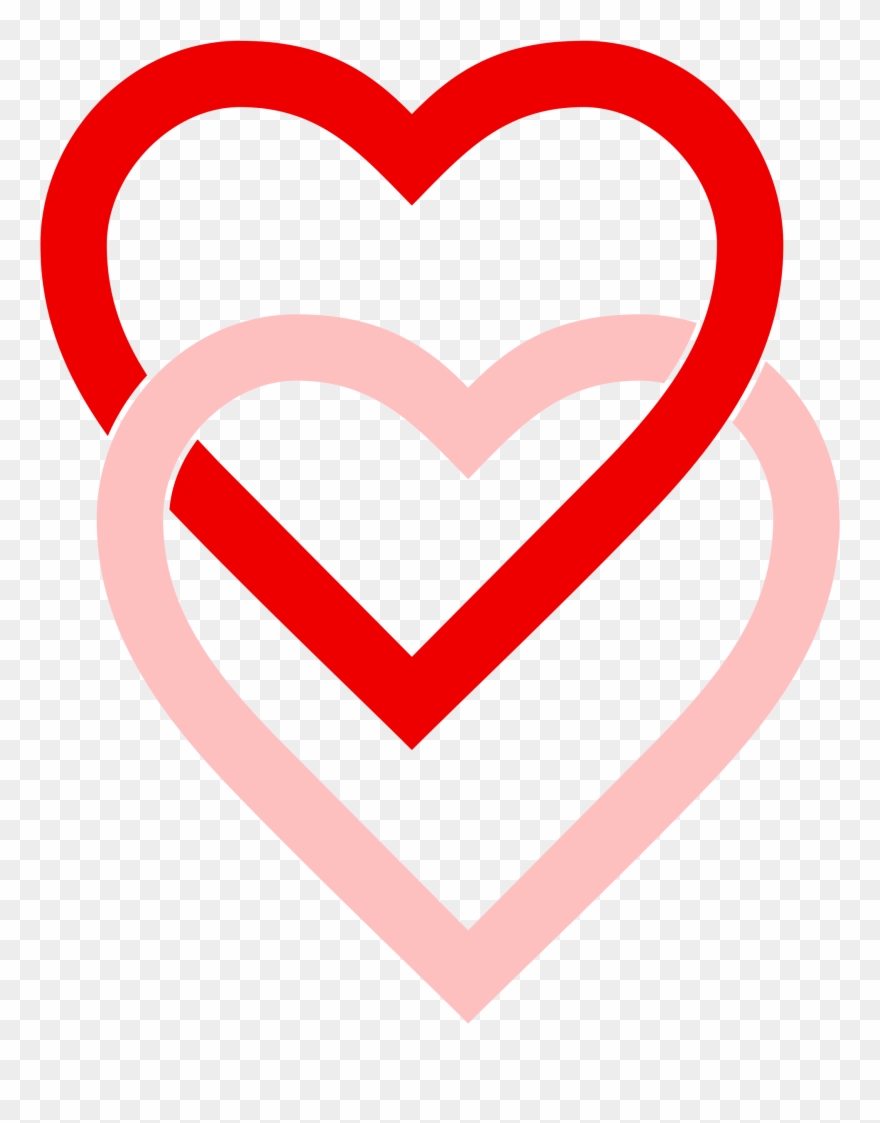 Two Hearts Clipart 13, Buy Clip Art - 2 Love Heart Png Transparent Png