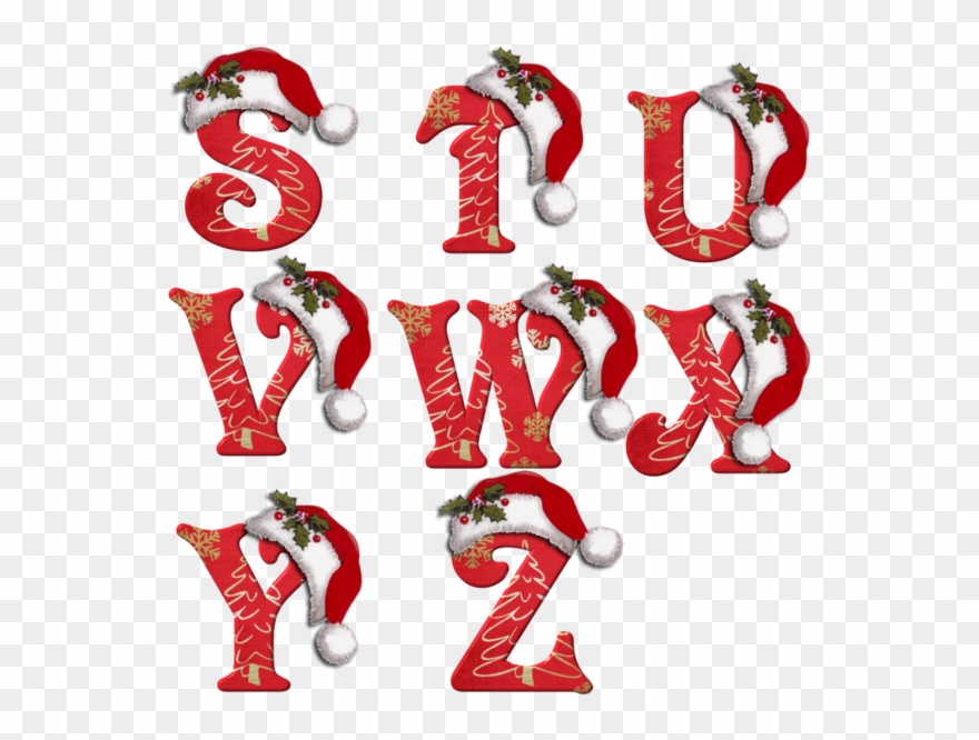 Alphabets - Moldes De Letras Navidad Clipart