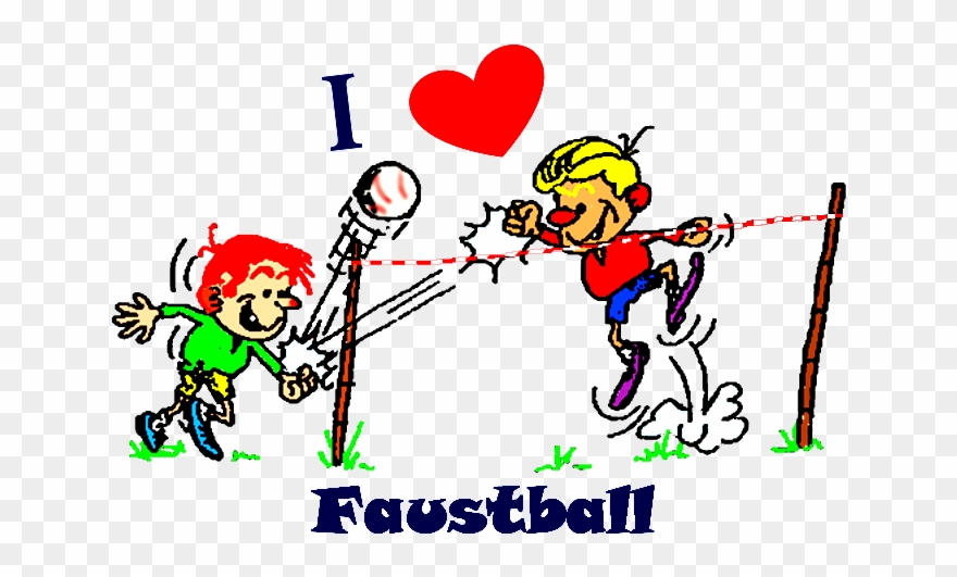 I Love Faustball - Fistball Clipart