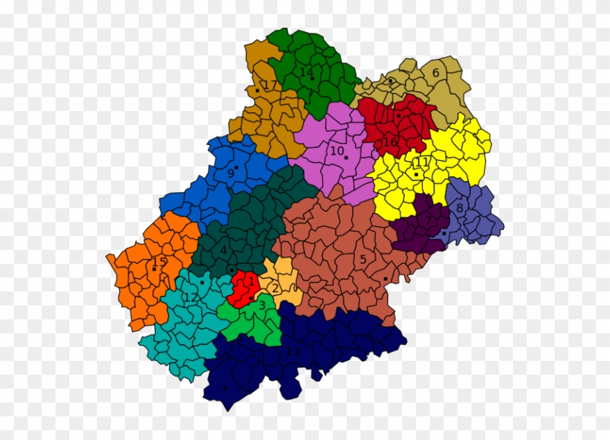 Cantons Lot Carte - Carte Des Communes Du Lot Clipart