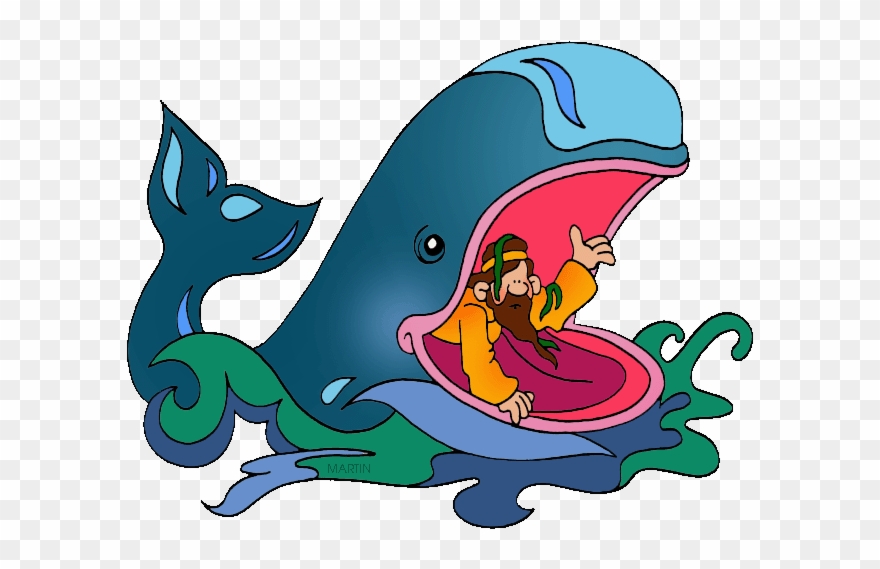 Picture Library Download January Dwelling In The - Jonah And The Whale Clip Art - Png Download
