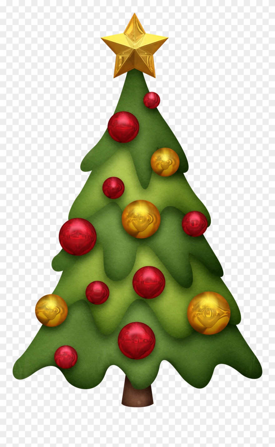 °‿✿⁀christmas Trees ‿✿⁀° - Dibujos Navideños A Color Clipart