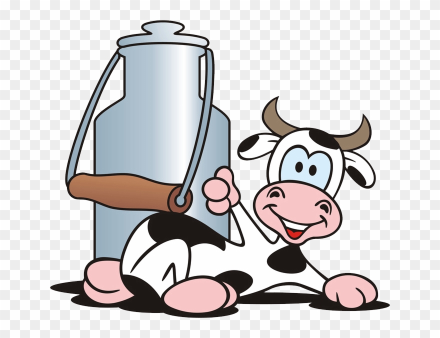 Frische Milch Kuh - Kuh Mit Milch Clipart - Png Download