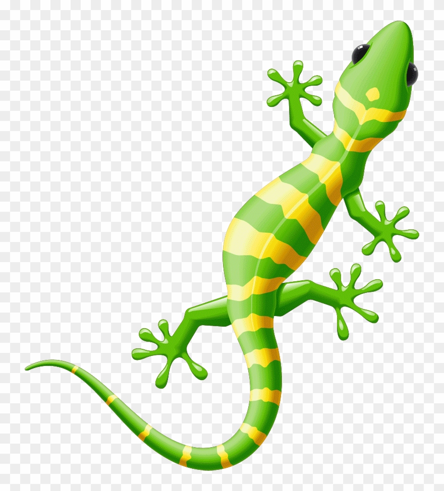 Iguana Clipart Yellow Spotted Lizard Free Clipart On - Gecko Illustration - Png Download