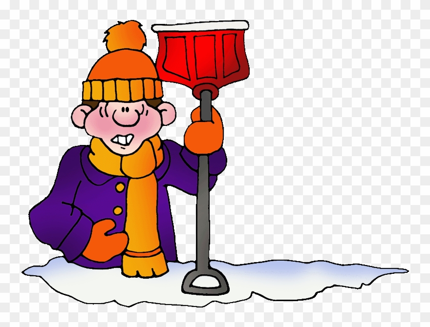 Vector Royalty Free Library Seasons Clip Art By Phillip - Snow Shoveling Clip Art - Png Download
