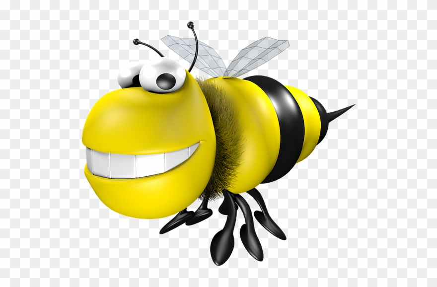 Cartoon Queen Bee 21, Buy Clip Art - 3d Bee Png Transparent Png