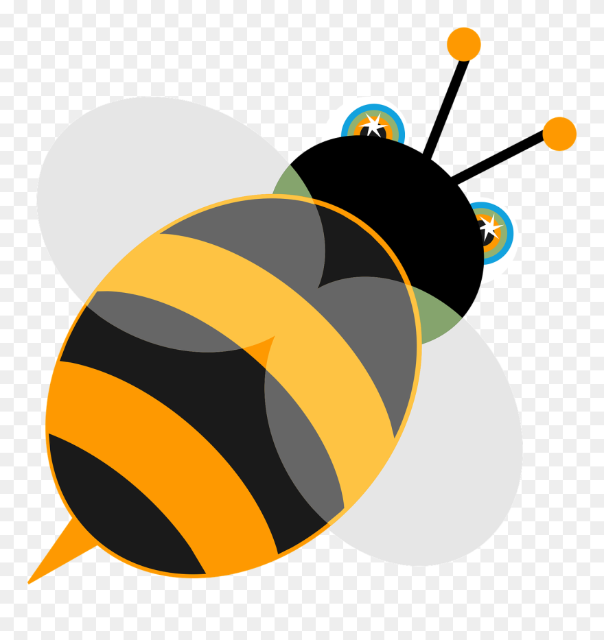 Cartoon Queen Bee 17, Buy Clip Art - Animated Bee Animated Bee Oval Ornament - Png Download