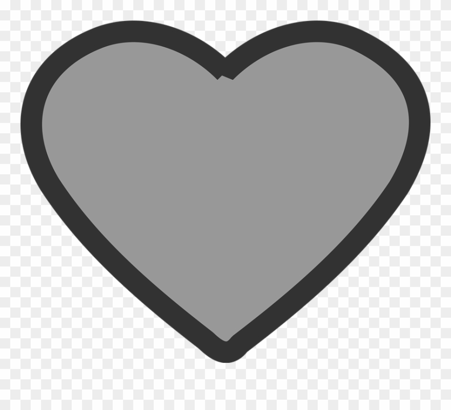 Gray Heart Cliparts 7, Buy Clip Art - Love Abu Abu Png Transparent Png