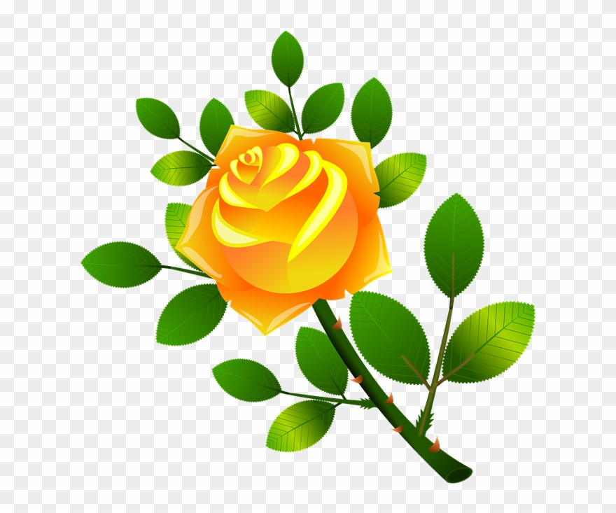 Victorian Flowers Cliparts 17, Buy Clip Art - Ramo De Floral Amarelo Png Transparent Png