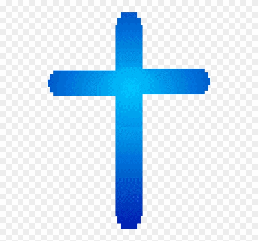 Blue Baptism Cross Clipart - Cross - Png Download