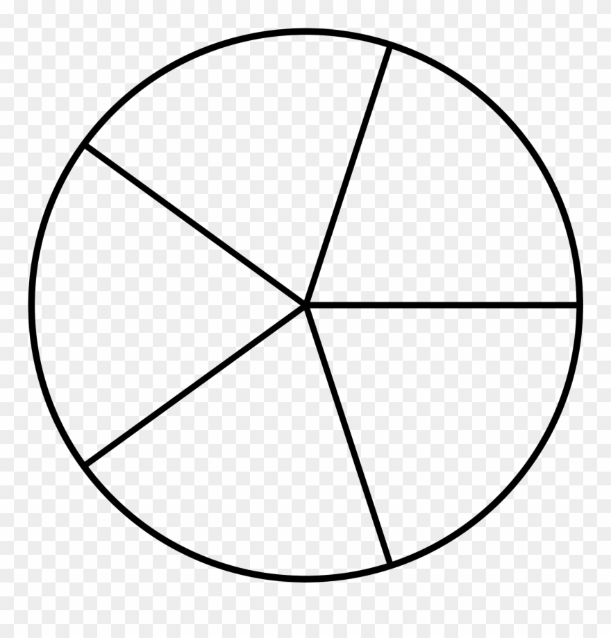 Fraction Clipart - Black And White Fractions Clipart - Png Download