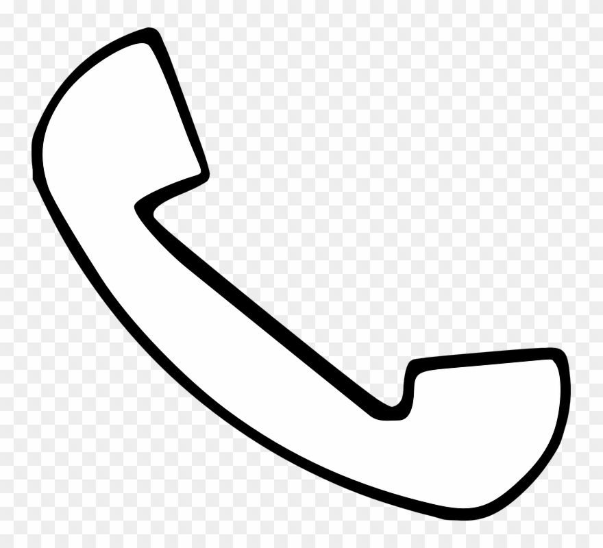 School House Outline 29, Buy Clip Art - House Phone Outline - Png Download