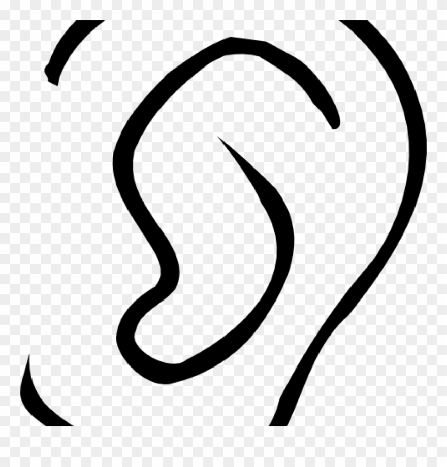 Ear Clipart Ear Black And White Clipart Clip Art - Png Download
