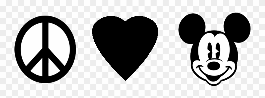 Peace Love And Mickey - Peace Love Music Png Clipart