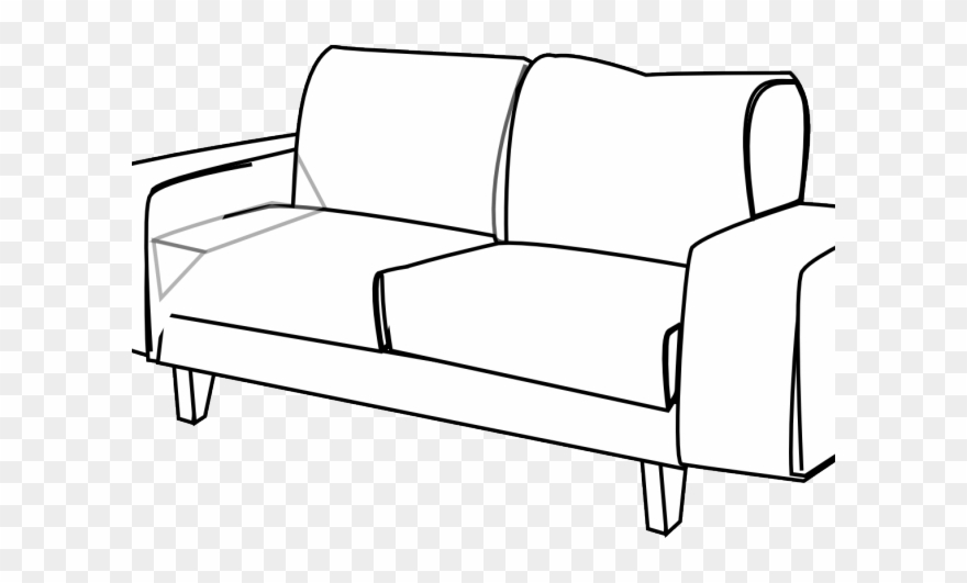 Furniture Clipart Stylized - Clipart Sofa - Png Download