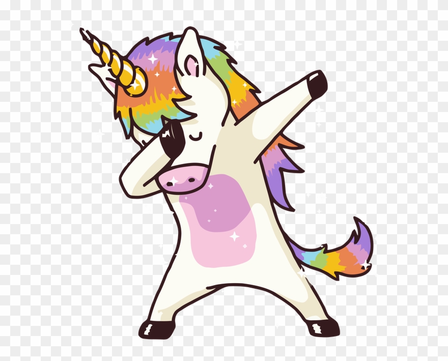 Dabbing Unicorn Shirt Dab Hip Hop Funny Magic Shower - Dabbing Unicorn Clipart