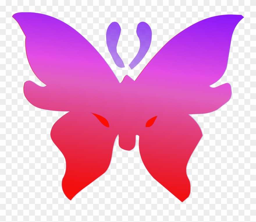 Contorno De Una Mariposa Clipart