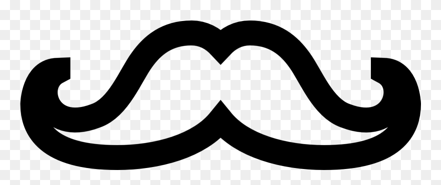Moustache Clipart English - Fancy White Mustache Png Transparent Png