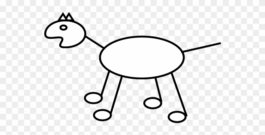 Dog Stick Figure Clipart Dog Stick Figure Clip Art - Cartoon - Png Download