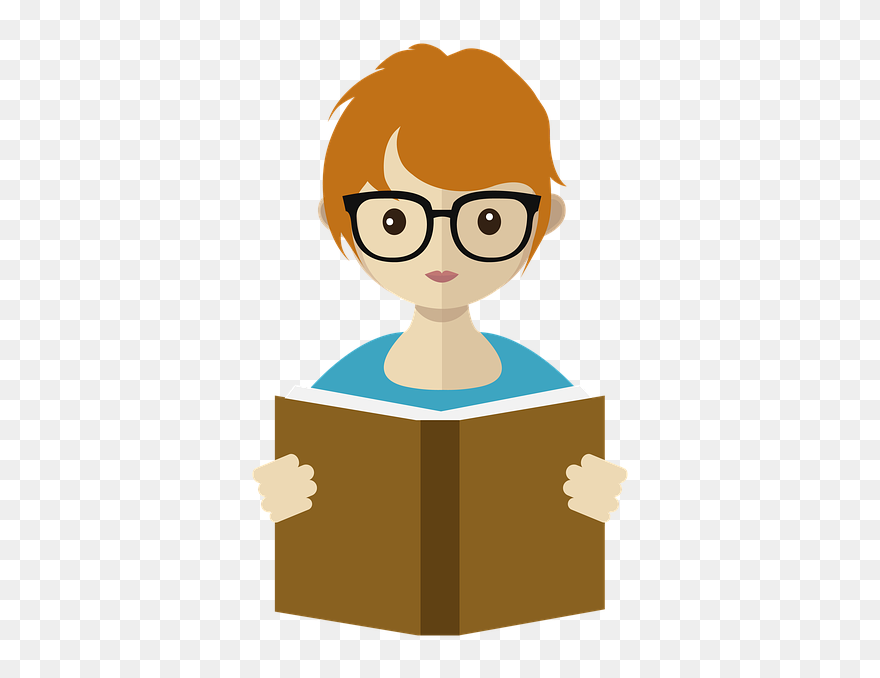 Female Teacher Reading A Book - Prodigy Cartoon Clipart