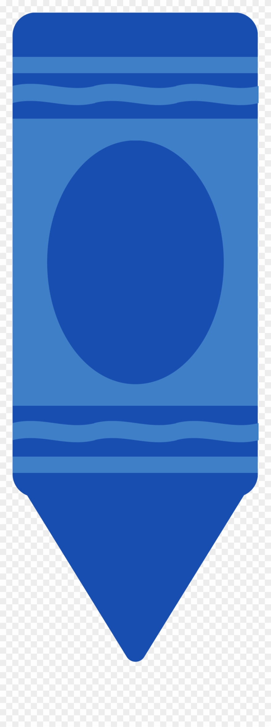 Blue Back To School Crayon Bulletin Board Decor - Blue Crayon Clip Art - Png Download