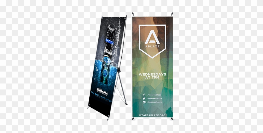 X Banner Stands - Entertainment Clipart