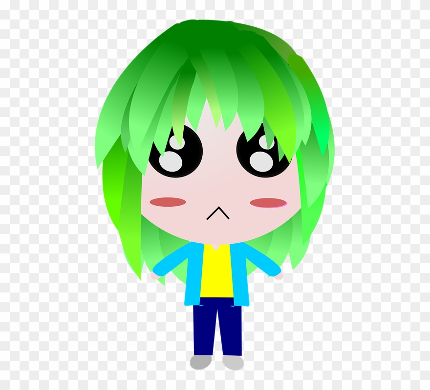 Cartoon Sad Girl 17, Buy Clip Art - Anime Orang - Png Download