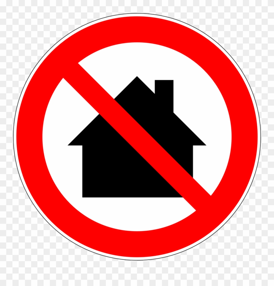 Nicht In Wohngebieten Verwenden, Verbotszeichen D P031 - No Home Clipart
