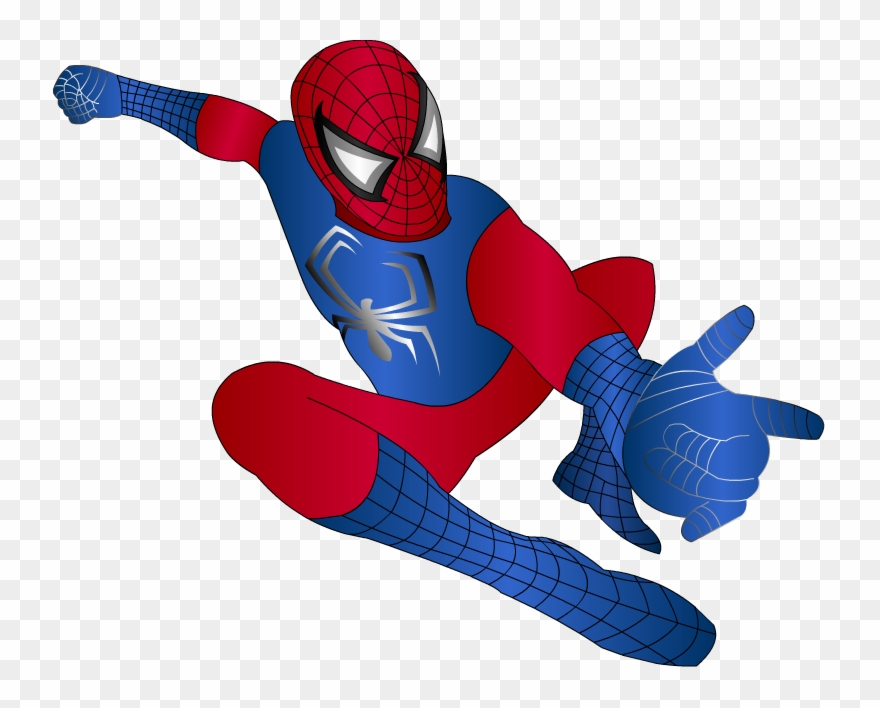 Spiderman Png File - Spiderman Swinging Transparent Background Clipart