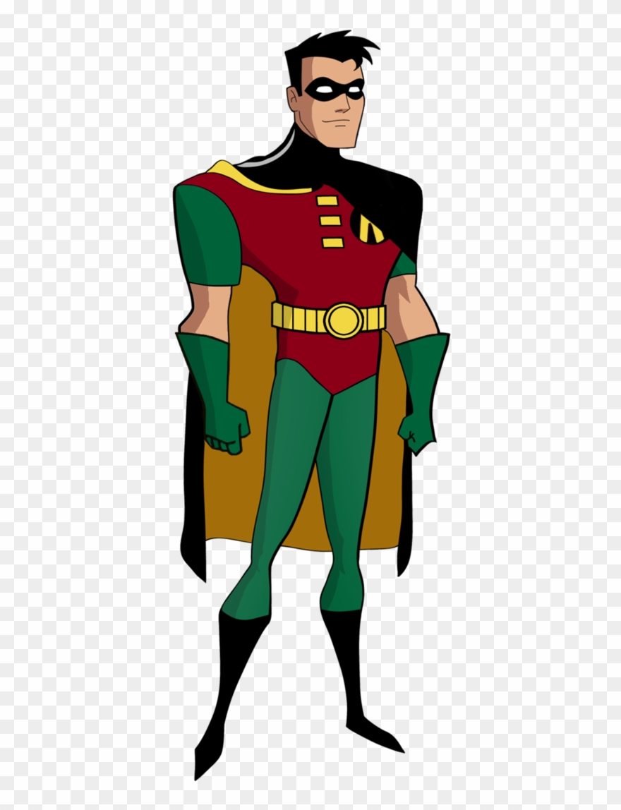 Batman Clipart At Getdrawings - Robin Batman Cartoon - Png Download