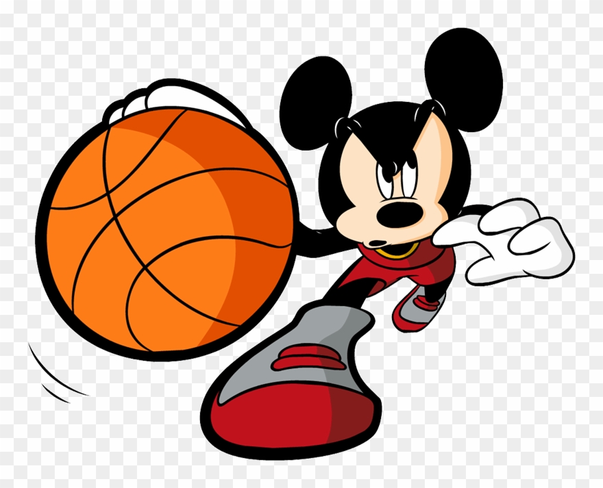 Basketball Cartoon Clip Art Black And White Library - Cartoon Characters Playing Sports - Png Download